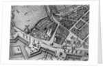 Map of Hamburg showing its first Opera House, 1690 by German School