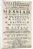Playbill advertising a performance of Handel's Oratorio, 'Messiah' in 1777 by English School
