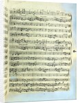 A page from one of the only two copies known to exist of the first printing of Handel's Messiah in London by English School