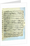A page from one of the only two copies known to exist of the first printing of Handel's Messiah in London by English School