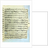 A page from one of the only two copies known to exist of the first printing of Handel's Messiah in London by English School
