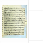 A page from one of the only two copies known to exist of the first printing of Handel's Messiah in London by English School