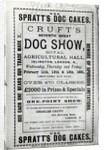Poster advertising Cruft's Dog Show at the Royal Agricultural Hall in Islington, London in 1891 by English School