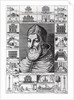 Pope Sixtus V, surrounded by the churches, buildings and monuments built or restored during his pontificate by Italian School