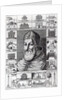 Pope Sixtus V, surrounded by the churches, buildings and monuments built or restored during his pontificate by Italian School