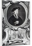 Edward Seymour, 1st Duke of Somerset engraved by Jacobus Houbraken, 1738 by Hans (after) Holbein the Younger
