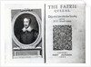 Portrait of Edmund Spenser and the frontispiece to his poem 'The Faerie Queene' , originally published in 1590 by George Vertue