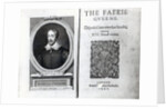 Portrait of Edmund Spenser and the frontispiece to his poem 'The Faerie Queene' , originally published in 1590 by George Vertue