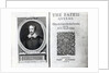 Portrait of Edmund Spenser and the frontispiece to his poem 'The Faerie Queene' , originally published in 1590 by George Vertue