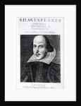 Titlepage of 'Mr. William Shakespeares Comedies, Histories and Tradgedies', engraved by Martin Droeshout, 1623 by Martin Droeshout