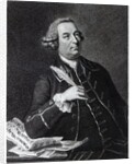 Portrait of John Christopher Smith, musician and amanuensis of Handel by Johann Zoffany