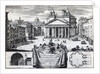 Piazza della Rotonda with a view of the Pantheon by Domenico de' Rossi