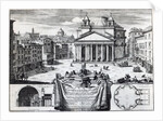 Piazza della Rotonda with a view of the Pantheon by Domenico de' Rossi
