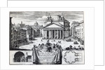 Piazza della Rotonda with a view of the Pantheon by Domenico de' Rossi