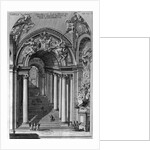 View of the staircase in the Scala Regia, Vatican, Rome by Filippo Bonanni