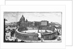 Bernini's original plan for St. Peter's Square, Rome by Giovanni Battista Falda