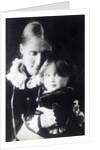 Virginia Woolf, with her mother Julia, 1884 by English Photographer