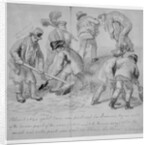 The introduction of split cane brooms for London street sweepers, 1840 by George the Elder Scharf