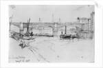 Sketch of London Bridge, 1860 by George the Elder Scharf