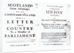 Pamphlets showing both sides of the Anglo-Scottish union debate, 1707 by English School