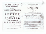 Pamphlets showing both sides of the Anglo-Scottish union debate, 1707 by English School