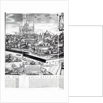 A Section of a Map of Milan, 1640 by Giovanni Battista Bonacina