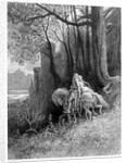 Geraint and Enid Ride Away by Gustave Dore
