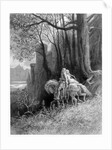 Geraint and Enid Ride Away by Gustave Dore