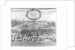 The Frost Fair of the winter of 1683-84 on the Thames, with Old London Bridge in the Distance. c.1684 by English School