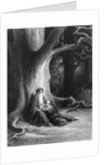 The Enchanter Merlin and the Fairy Vivien in the forest of Broceliande by Gustave (after) Dore