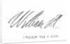 Signature of William III of England by English School