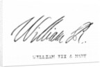 Signature of William III of England by English School