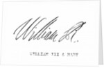 Signature of William III of England by English School