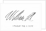 Signature of William III of England by English School