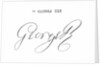 Signature of King George III by English School