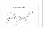 Signature of King George III by English School