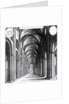 Interior of the nave of St. Paul's, 1658 by Wenceslaus Hollar