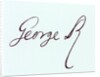 Signature of George II by Anonymous