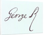 Signature of George II by Anonymous