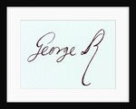 Signature of George II by Anonymous