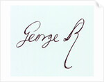 Signature of George II by Anonymous