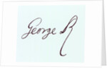 Signature of George II by Anonymous