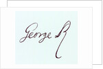 Signature of George II by Anonymous