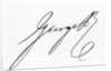 Signature of George IV by Anonymous