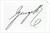 Signature of George IV by Anonymous