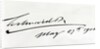 Signature of King Edward VII, May 29th 1906 by Anonymous