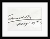 Signature of King Edward VII, May 29th 1906 by Anonymous
