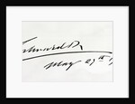 Signature of King Edward VII, May 29th 1906 by Anonymous