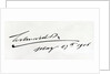 Signature of King Edward VII, May 29th 1906 by Anonymous