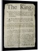 Broadsheet discussing the Madness of King George III, 1788 by English School